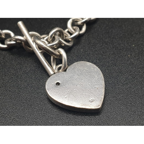 321 - Silver Tiffany Style Necklace and Bracelet. 40cm. 20cm
38.52g total weight