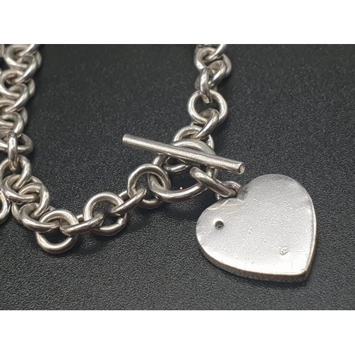 321 - Silver Tiffany Style Necklace and Bracelet. 40cm. 20cm
38.52g total weight