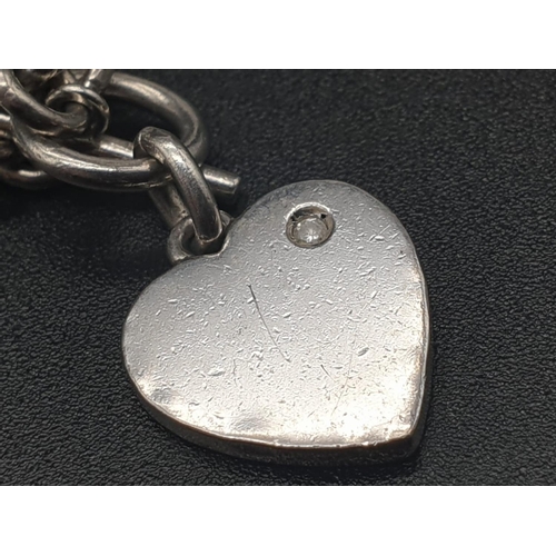 321 - Silver Tiffany Style Necklace and Bracelet. 40cm. 20cm
38.52g total weight