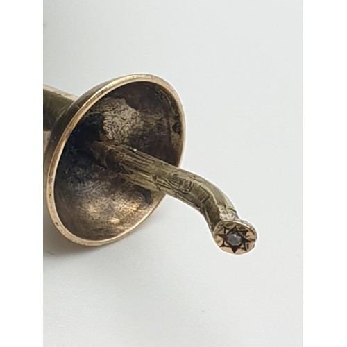 51 - Russian 20th century 14k gold diamond nephrite jade apple gum pot /stamp pot
329.1gms    6.5cms diam... 