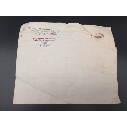 358 - A collection of Vietnam War era (pre 1974) Paperwork and passes allowing Civilian contractors into m... 
