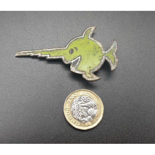 344 - Kriegsmarine U-Boat Cap Badge. Marked Gesch on the rear.