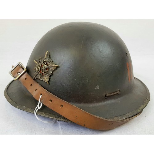 14 - Private Purchase WW1 Officers Brodie Helmet. Badged to the Guards Machine Gun Regiment. Extremely Ra... 