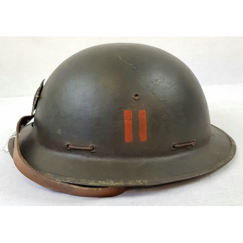 14 - Private Purchase WW1 Officers Brodie Helmet. Badged to the Guards Machine Gun Regiment. Extremely Ra... 