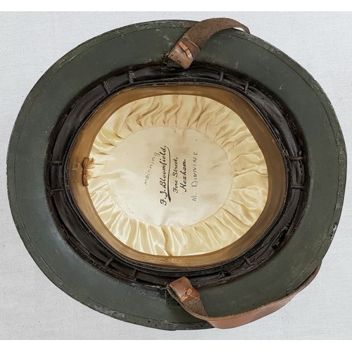 14 - Private Purchase WW1 Officers Brodie Helmet. Badged to the Guards Machine Gun Regiment. Extremely Ra... 