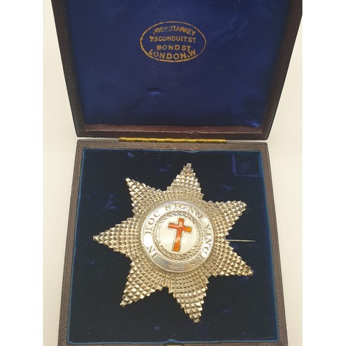 6 - Rare Fully Hallmarked Silver Knights Cross dating to 1853. In Original box from Josh Starkey, Bond S... 