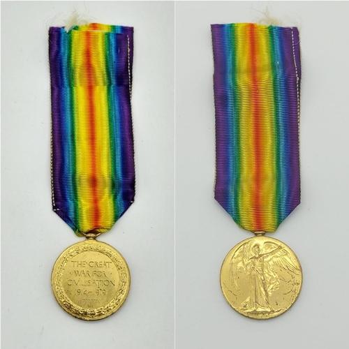 94 - Two WW1 Original Medals both with Original Ribbons. Awarded to E. Ace of the Royal Artillery. Both c... 