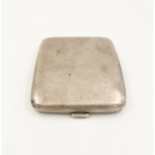 179 - An Antique Silver Barton Cigarette Case. Still opens and clicks shut. A/F. 130g