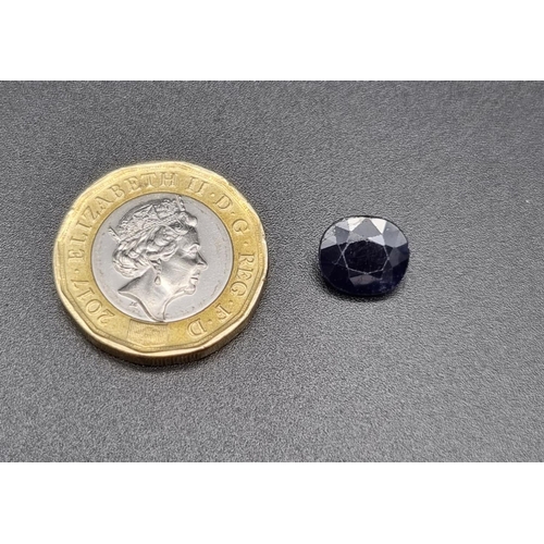 336 - 4.14CTS NATURAL BLUE SAPPHIRE, OVAL MIXED CUT. COMES WITH IGLI CERTIFICATE.