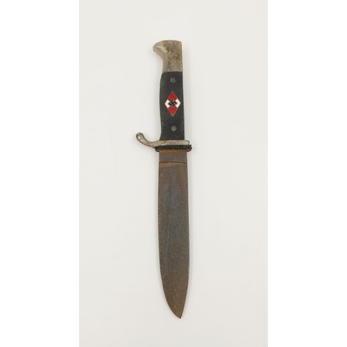 267 - Hitler Youth Sheath Knife. RZM Marked.