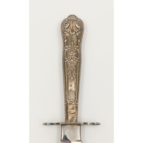 326 - An Interesting Vintage J.Nowill and Sons Dagger. The blade has been married with a silver decorative... 