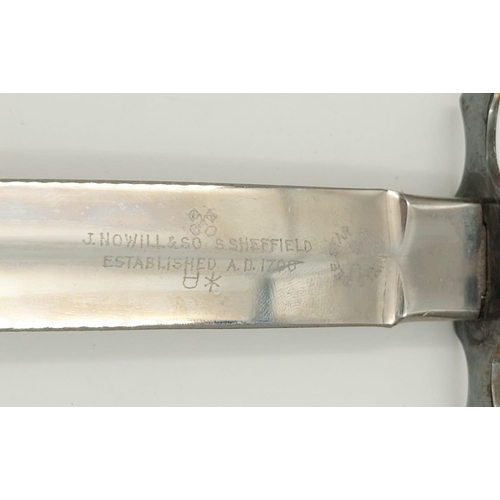 326 - An Interesting Vintage J.Nowill and Sons Dagger. The blade has been married with a silver decorative... 