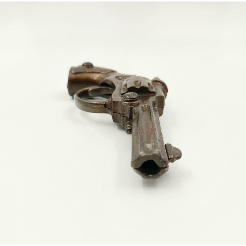 324 - Rare Vintage 1920’s Cast Iron English Made ‘Dixie’ Model Reproduction Cap Revolver Working Action. 1... 