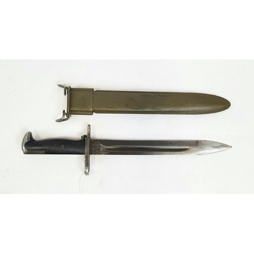 354 - WW2 US M1 Garand Bayonet. Maker A.F.H (American Fork & Hoe)