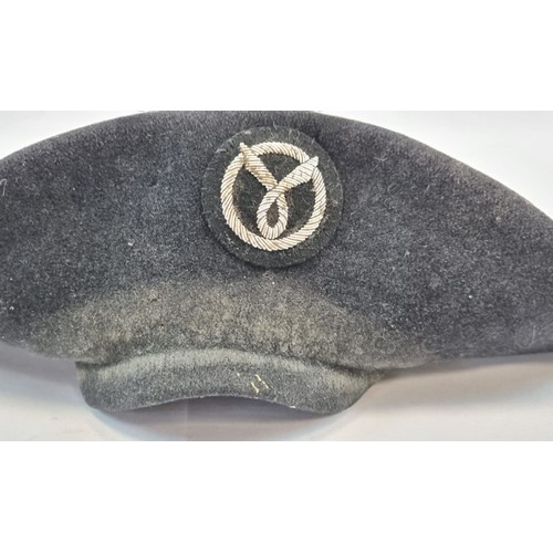 382 - WW2 French Milice Officers Beret. The Milice was a political paramilitary organization created by th... 