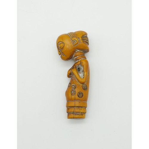 209 - An Antique 19th Century Ivory Luba Tribe (Congo)
Standing Maternity Figurine - 13cm. 102g