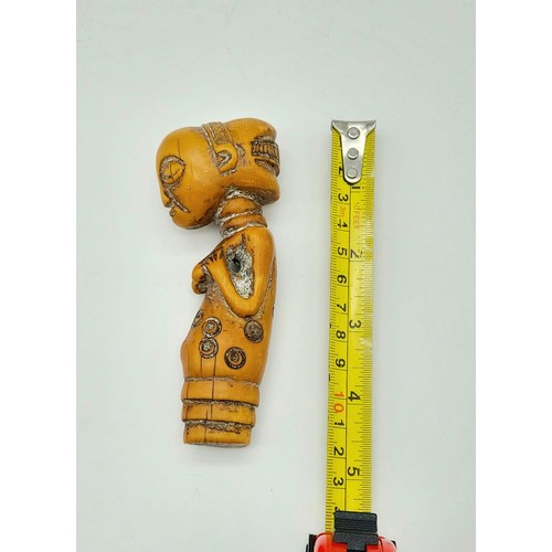 209 - An Antique 19th Century Ivory Luba Tribe (Congo)
Standing Maternity Figurine - 13cm. 102g