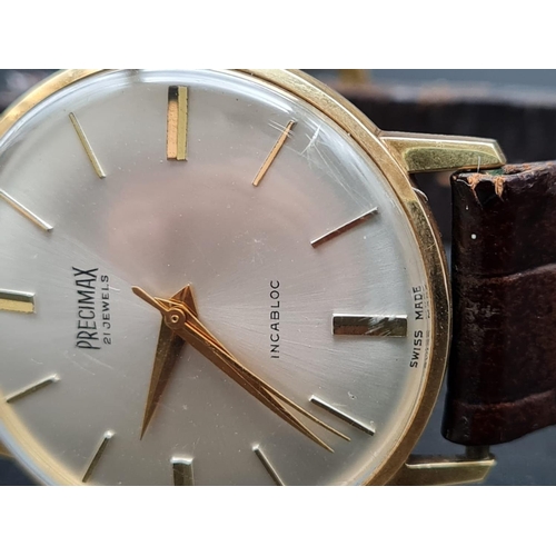 14ct Gold Vintage MANUAL WIND PRECIMAX 21 Jewel 1960s Watch