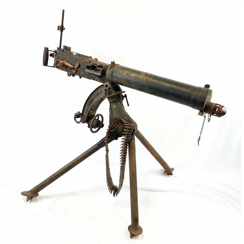 1 - A WW2 Era Deactivated British Vickers Machine Gun and Tripod. This gun has seen action on three cont... 