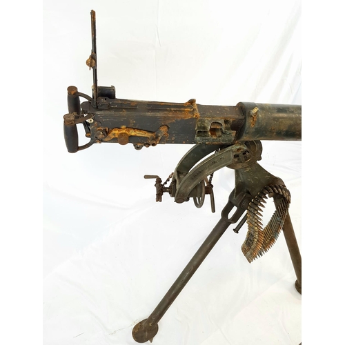 1 - A WW2 Era Deactivated British Vickers Machine Gun and Tripod. This gun has seen action on three cont... 