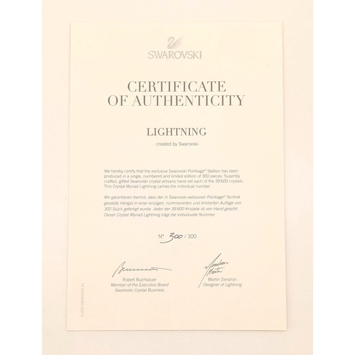 759 - A Limited Edition Swarovski Crystal Myriad Lightning Stallion Horse Figure. This is the final piece ... 