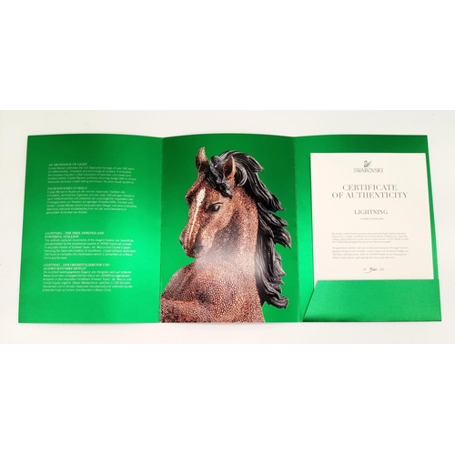 759 - A Limited Edition Swarovski Crystal Myriad Lightning Stallion Horse Figure. This is the final piece ... 