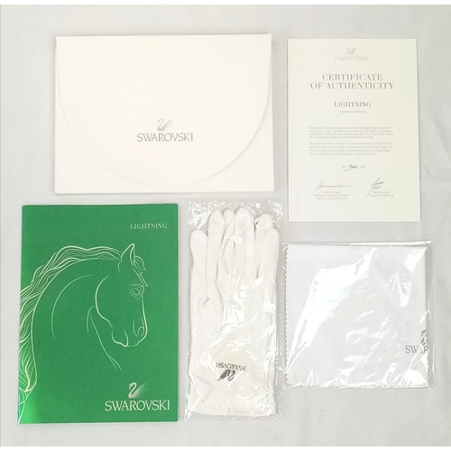 759 - A Limited Edition Swarovski Crystal Myriad Lightning Stallion Horse Figure. This is the final piece ... 