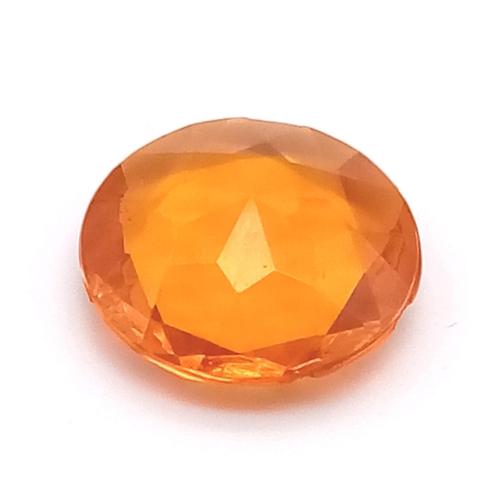 1198 - A 22.3ct CIRCULAR CITRINE GEMSTONE.