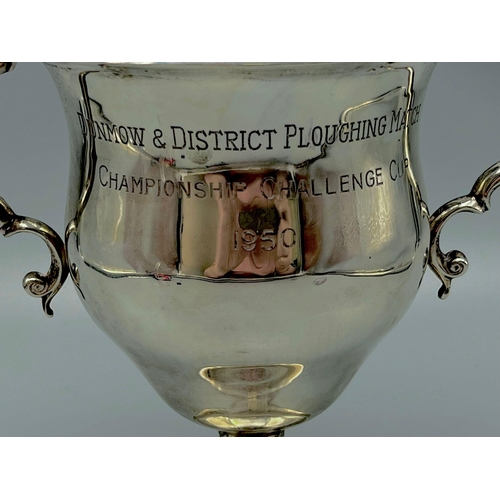 99 - The Big One! Dunmow and District Ploughing Match Championship Challenge Solid Silver Cup 1950 - And ... 