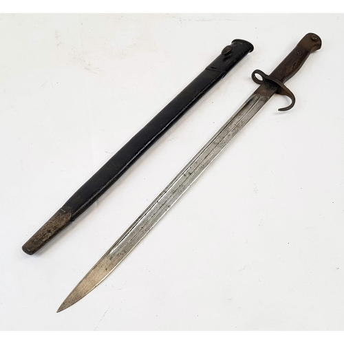 26 - 1908 Dated Hooked Quillion 1907 Pattern British Bayonet. Maker Wilkinson. Unit Marked 1 over
4527 in... 