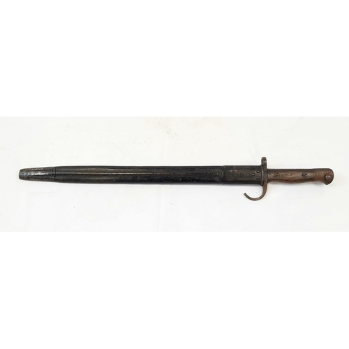 26 - 1908 Dated Hooked Quillion 1907 Pattern British Bayonet. Maker Wilkinson. Unit Marked 1 over
4527 in... 