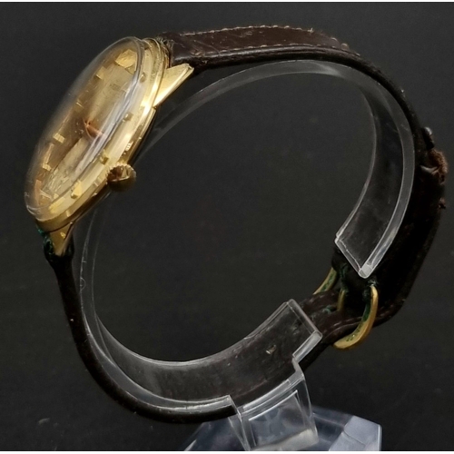 727 - A 1980'S ACCURIST SHOCKMASTER GOLDTONE FACE MANUAL MOVEMENT , A FEW SCRATCHES ON GLASS. IN ORIGINAL ... 