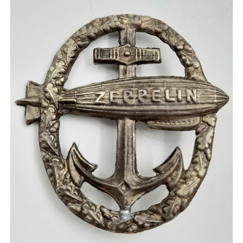 764 - WW1 Imperial German Zeppelin Badge.