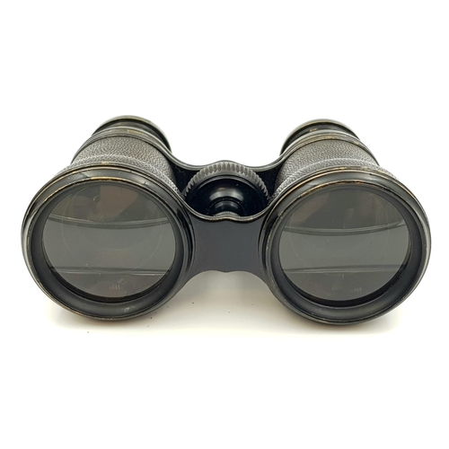 224 - An early Victorian pair of Opera Binoculars, made by Ross of London, in original leather box with ha... 