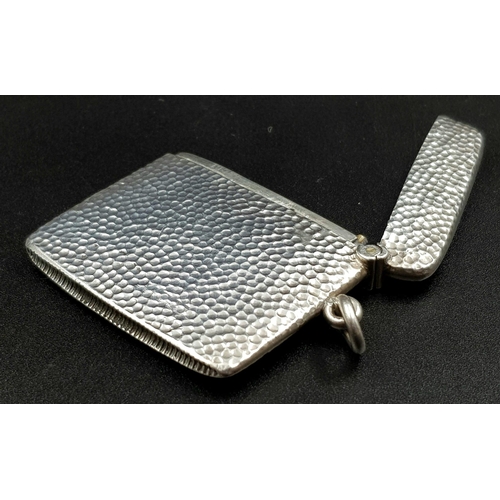 53 - An Antique Silver Vesta Case. Hallmarks for Birmingham 1904. Makers mark of Cornelius Desorneaux and... 