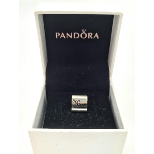 983 - A Pandora Best Friends Silver Charm.