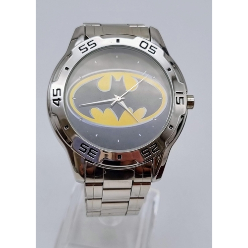 140 - A BATMAN, gents, stainless steel watch, in excellent condition and perfect working order with new ba... 