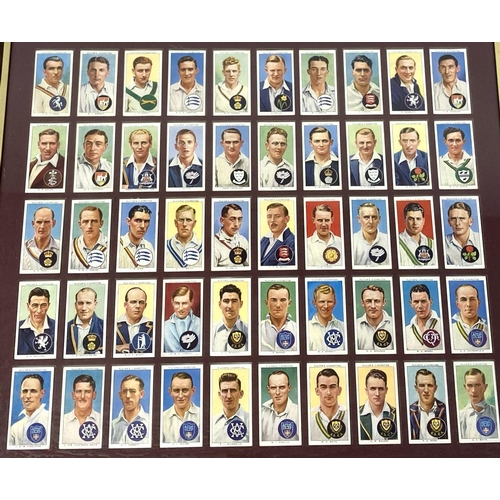 483 - A 1938 Player's Cigarette Card Cricket Players Collection.
50 cards covering a wide spectrum of coun... 