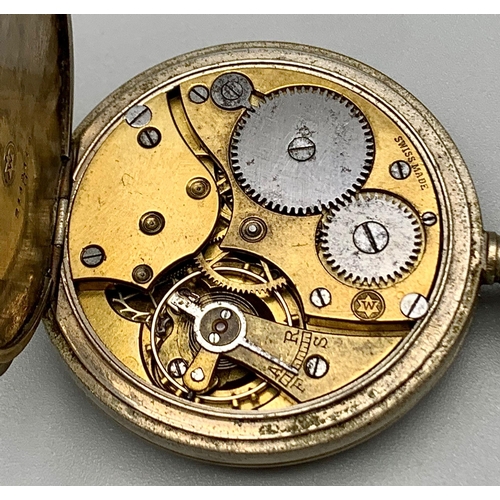 490 - Antique West End Watch Company Bombay Calcutta Pocket Watch. Top winder. Sub second dial. In working... 