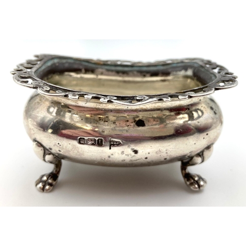 495 - Two Antique Small Silver Bowls. Hallmarks for Birmingham and Sheffield. The smaller has a makers mar... 