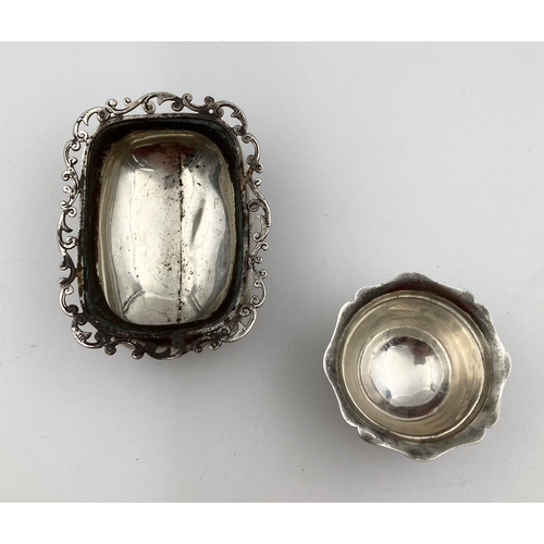 495 - Two Antique Small Silver Bowls. Hallmarks for Birmingham and Sheffield. The smaller has a makers mar... 