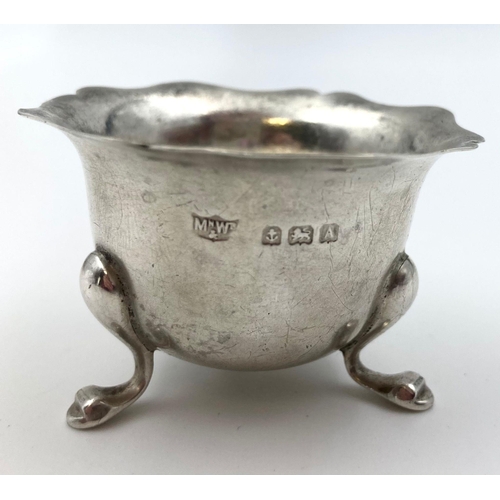 495 - Two Antique Small Silver Bowls. Hallmarks for Birmingham and Sheffield. The smaller has a makers mar... 