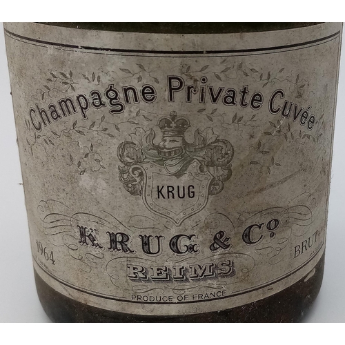 86 - A Glorious Bottle of Vintage 1964 Krug French Champagne. A rare release from one of the Champagne ar... 