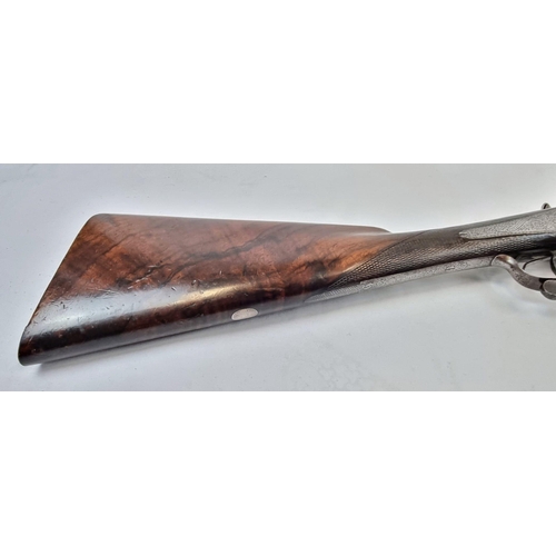 26 - A Double-Barrel Shotgun by John Blanch and Son of 29 Gracechurch Street, London. 14 bore rotary unde... 