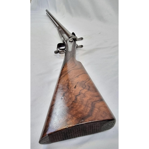 26 - A Double-Barrel Shotgun by John Blanch and Son of 29 Gracechurch Street, London. 14 bore rotary unde... 