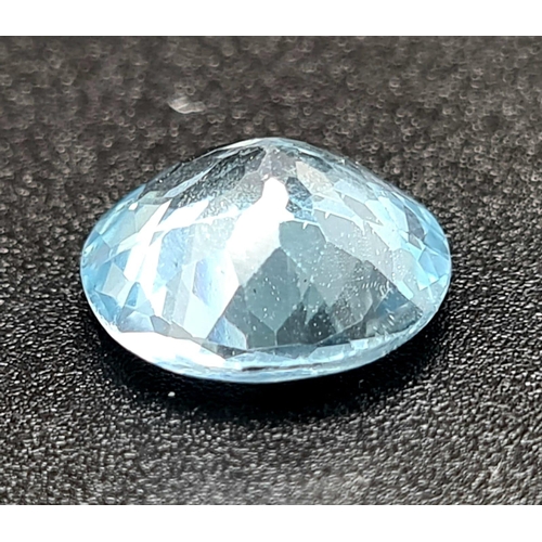 423 - 4.45 Ct Blue Topaz, Round Shape, GLI Certified