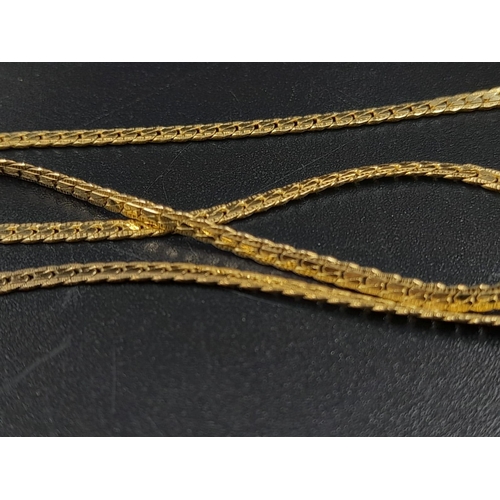 181 - A small 14 K yellow gold chain, length: 53 cm, weight: 4.7 g. A/F