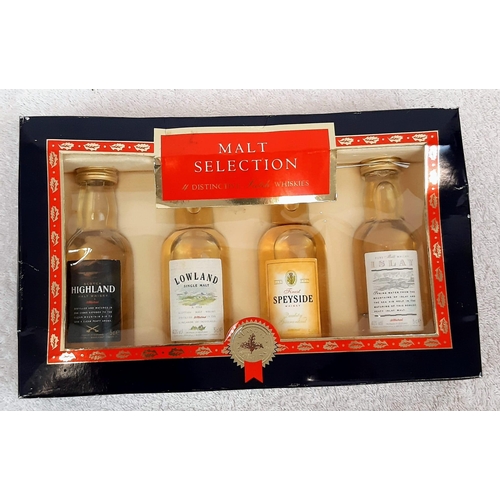 204 - A SELECTION OF 6 FINE HIGHLAND WHISKEY MINATURES TO INCLUDE A GLENFIDDICH SPEACIAL RESERVE AND A SOL... 