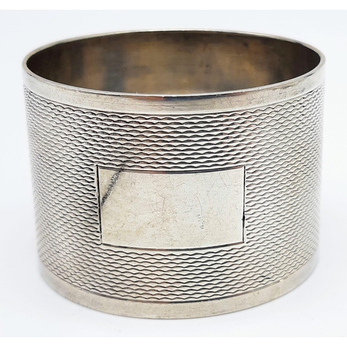 478 - 5 VINTAGE SILVER NAPKIN RINGS. 144.4gms