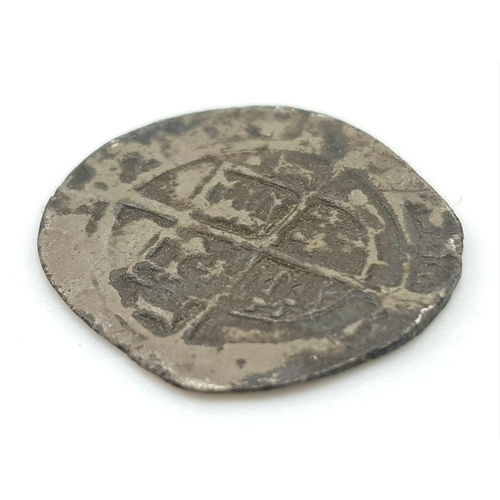 123 - A Henry VIII Silver Hammered Halfgroat Coin. 1509 - 47. 1.3g. Please see photos for conditions. A/F.